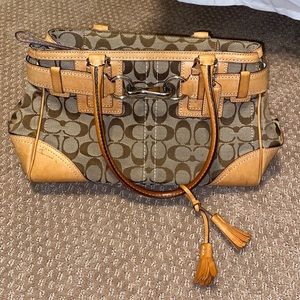 Coach Hampton Signature Carryall Purse